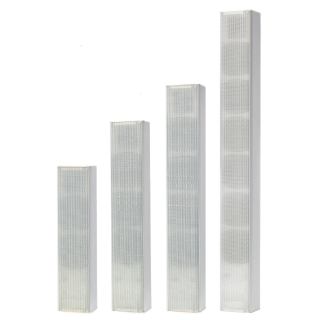 Colonne acoustique acier (gris clair) - 2 voies - 4 Ohms direct Rondson