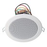 Haut-parleur plafond (spot) métal blanc - 6/4/2 W/100 V Rondson