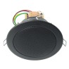 Haut-parleur plafond (spot) métal noir - 6/4/2 W/100 V Rondson