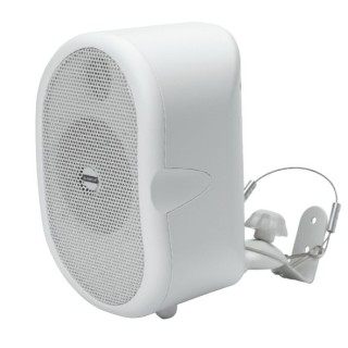 Enceinte close 2 voies blanche avec support - 20/10/5 W Rondson