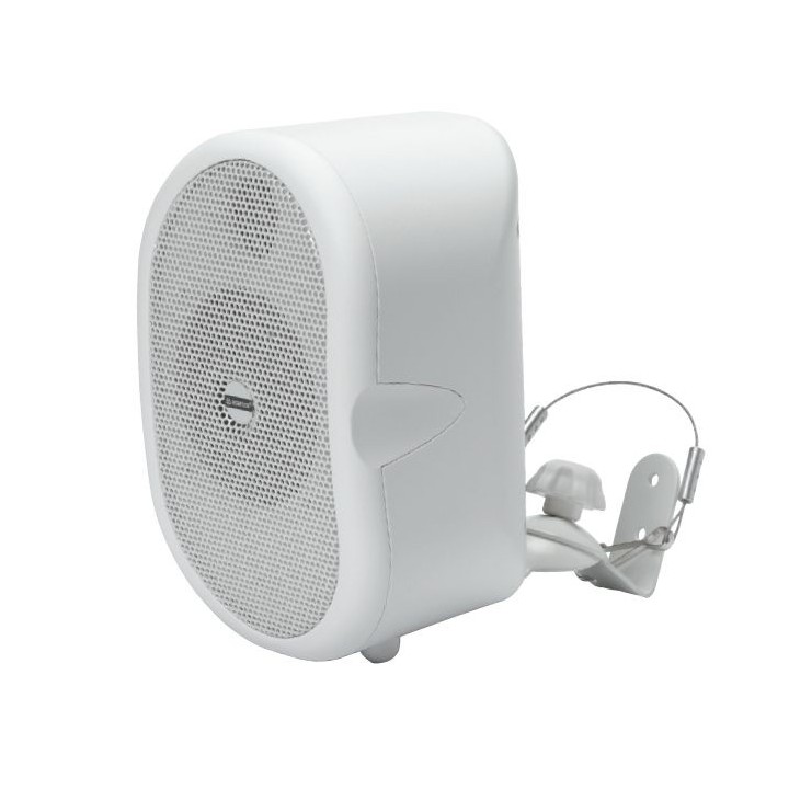 Enceinte close 2 voies blanche avec support - 20/10/5 W Rondson