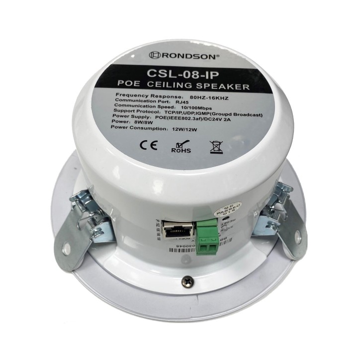 Haut-parleur encastrable POE IP 8W Rondson