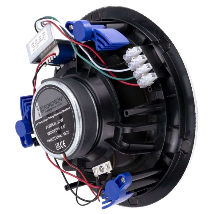 Haut-parleur encastrable 30/15/7,5W - 100V Rondson