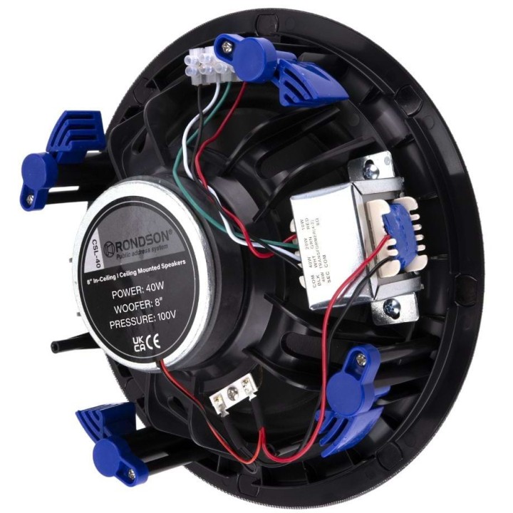 Haut-parleur encastrable 40/20/10W - 100V Rondson