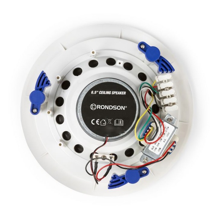 HP Plafond 2 voies à encastrer 40W en 100V Rondson