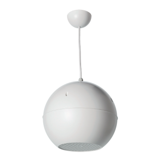 Enceinte sphérique blanche - 8 Ohms/20 W - 20/10/5 W/100 V Rondson