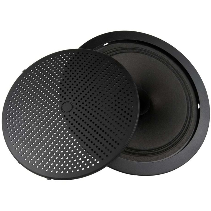 Haut-parleur plafond noir tropicalisé 10/5W / 100V / 6.5p - IP66 Rondson
