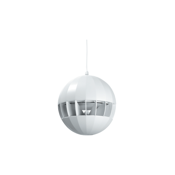 Sphère omnidirectionnelle blanche à suspendre - 20/10/5 W / 100 V Rondson