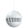Sphère omnidirectionnelle blanche à suspendre - 20/10/5 W / 100 V Rondson