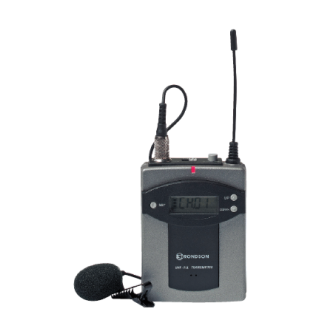 Boîtier émetteur UHF 16 Fr. avec micro cravate (TEACHER) Rondson