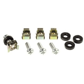 Lot de 12 visseries pour montage de 3 appareils dans racks P8U à P42U Rondson