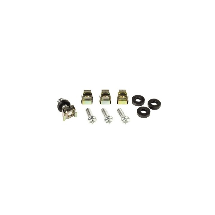 Lot de 12 visseries pour montage de 3 appareils dans racks P8U à P42U Rondson