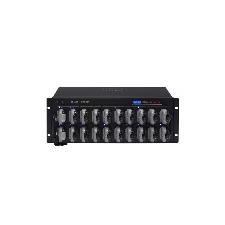 Rack de rechargement /20u - série EJ-5 - 19p 5U 1/3 - 115-230V Rondson