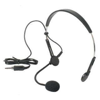 Microphone serre-tête pour boîtier émetteur visite WT-480R & WT-808T Rondson
