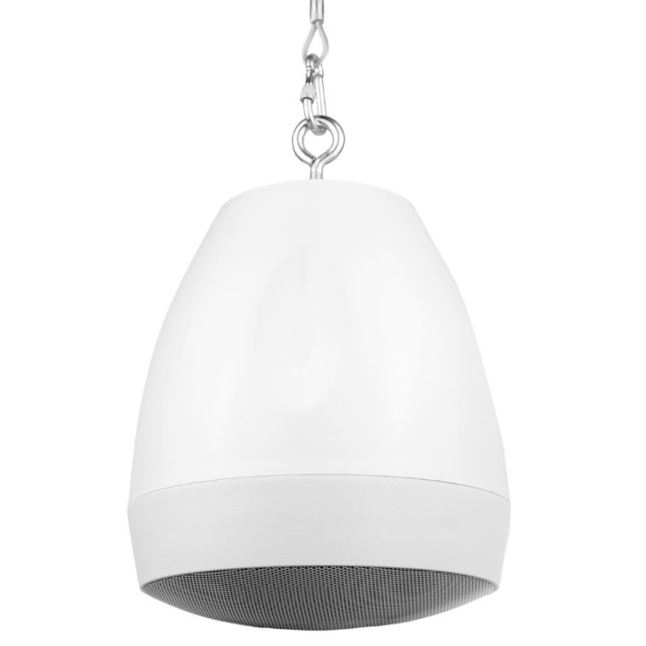 Enceinte ovoïde blanche 30W/8 Ohms, 30/15/7,5/3,75W/100 V + câble Rondson