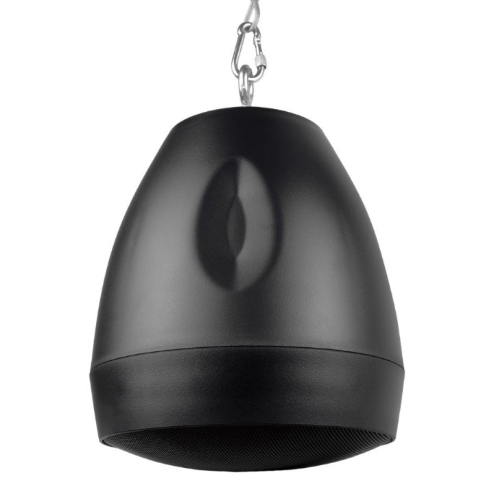 Enceinte ovoïde noire 30W/8 Ohms, 30/15/7,5/3,75W/100 V + câble Rondson