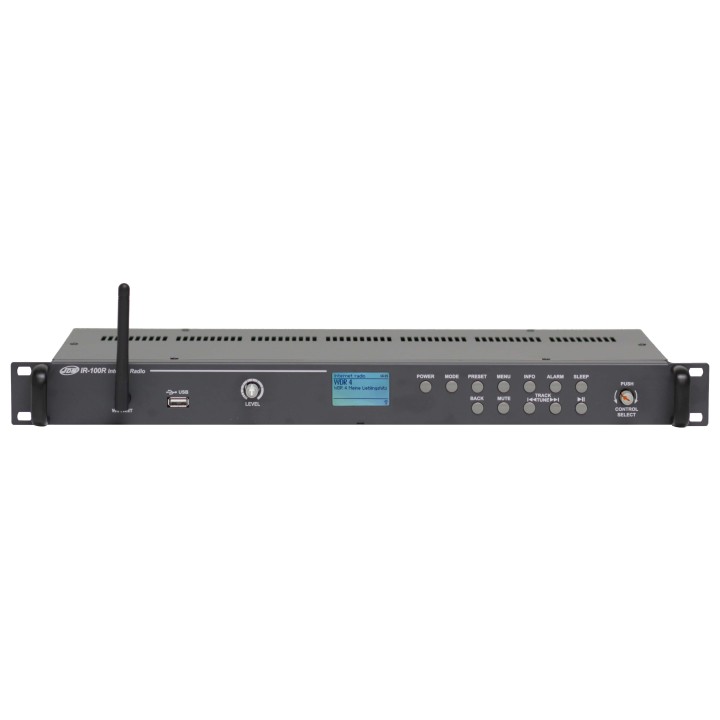 Radio Internet FM RDS avec USB & Entrée AUX-230V-19'' 1U Rondson