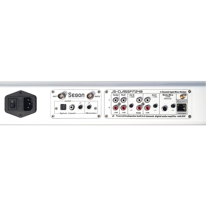 Colonne barre de son amplifiée 240W avec 2 micros main - Bluetooth Rondson