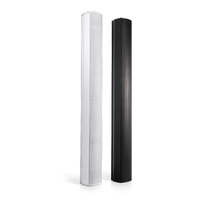 Colonne acoustique noire 60/30/15/7.5W en 100V / 120W en 8 O IP55 Rondson