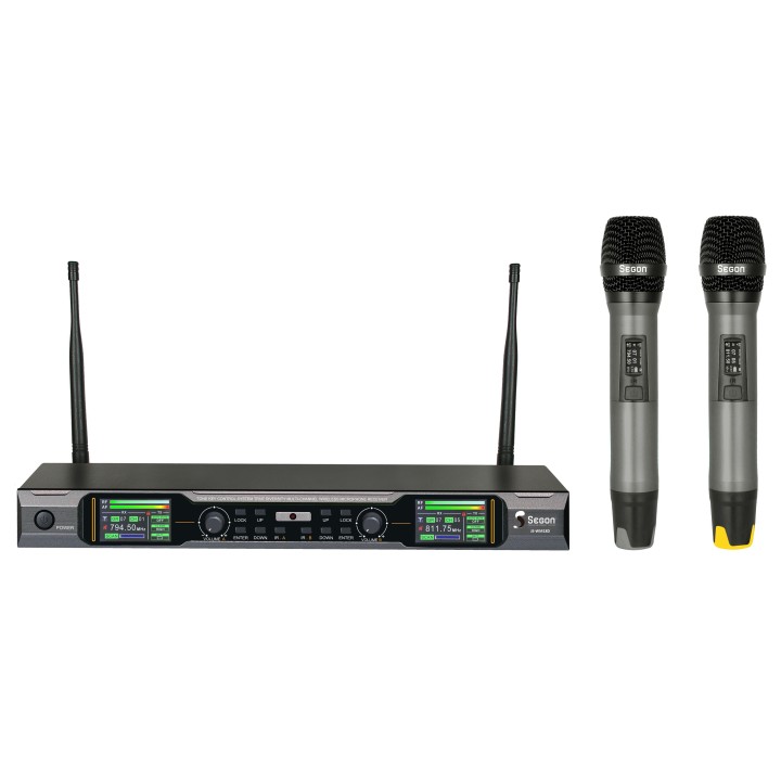 Ensemble UHF double, 30 mw 2 micros main, sync. IR 660-690 MHz Rondson