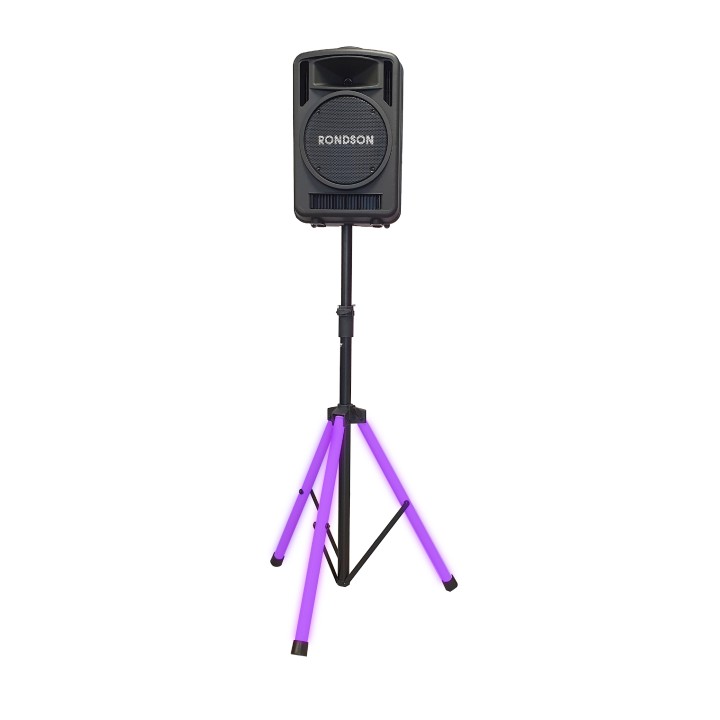 Pied télescopique acier et ABS noir flexible 35 mn < 30 Kgs LED Rondson