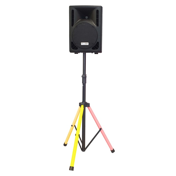 Pied télescopique acier et ABS noir flexible 35 mn < 30 Kgs LED Rondson