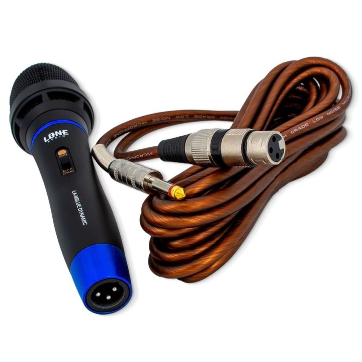 Micro main dynamique super cardioïde couleur BLEU Rondson