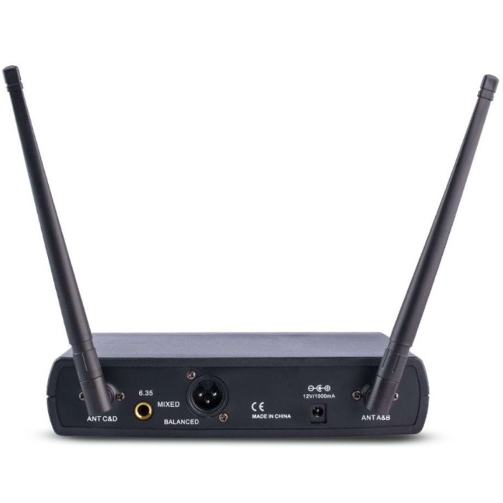 Système de micro HF, 4 Mic main, 523.7 / 527.7 / 553.7 / 555.1 mhz Rondson