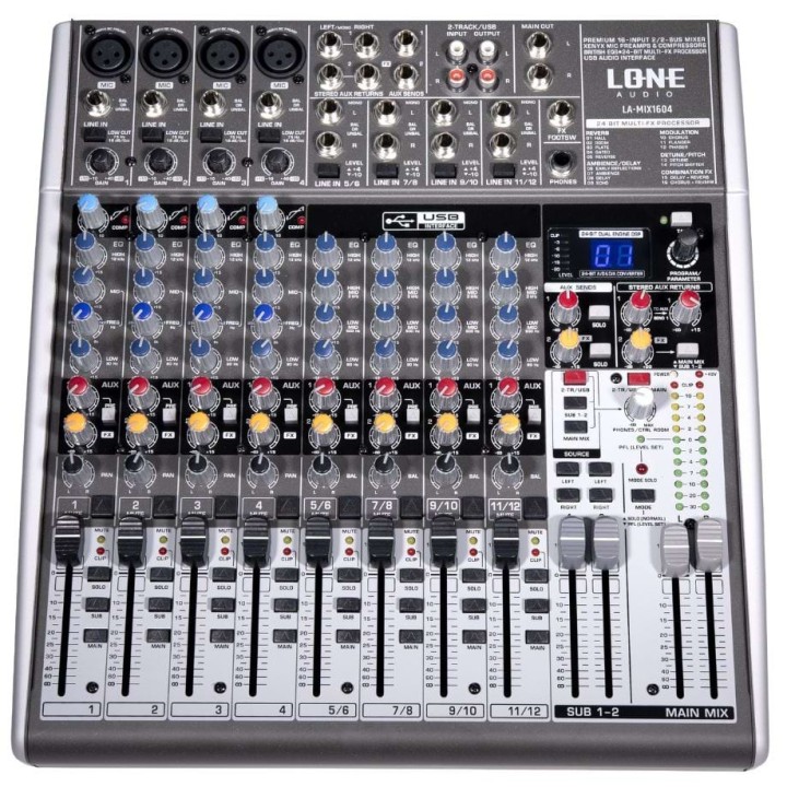 Table de mixage multimédia 16 canaux Rondson