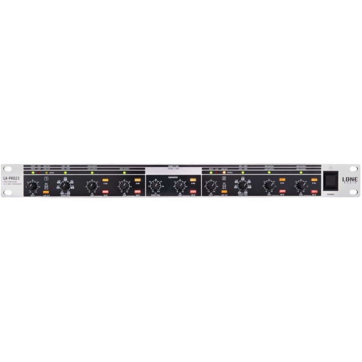 Processeur de diffusion stéréo 2 voies ou mono 3 voies rackable 1U Rondson