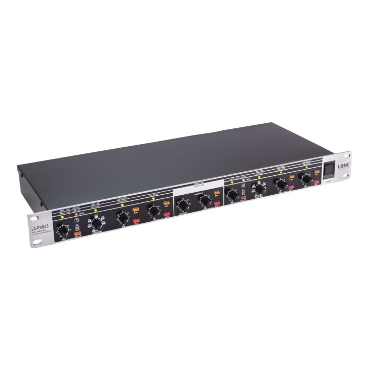 Processeur de diffusion stéréo 2 voies ou mono 3 voies rackable 1U Rondson