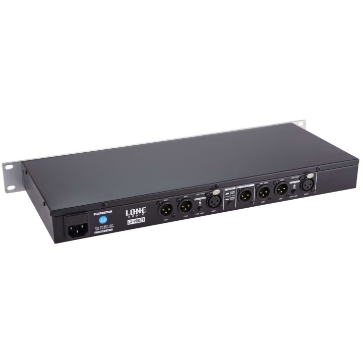 Processeur de diffusion stéréo 2 voies ou mono 3 voies rackable 1U Rondson