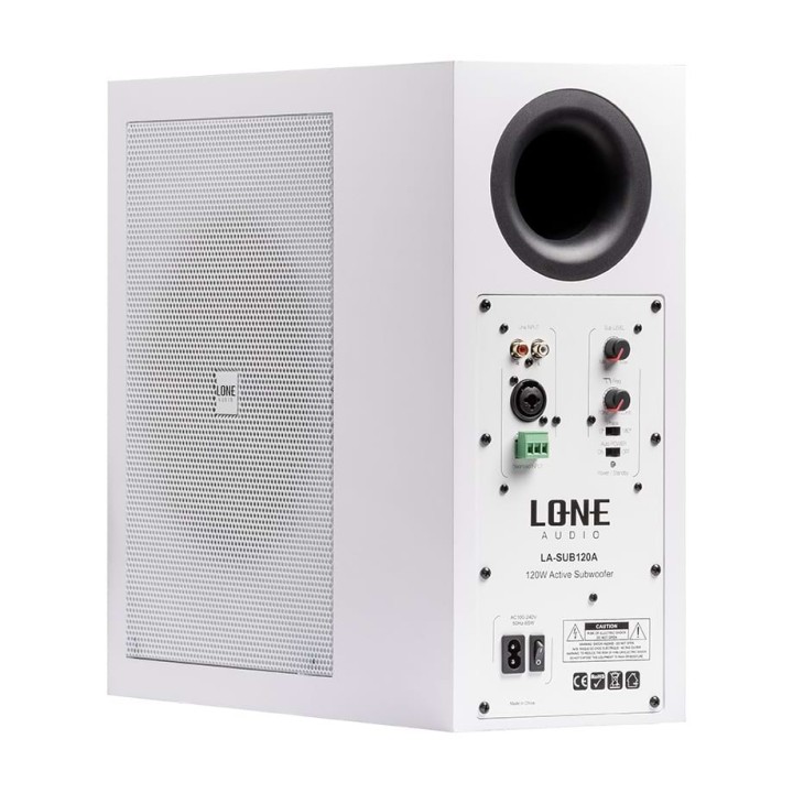 Caisson subwoofer actif class D de 120W (300W Max) + appli murale Rondson