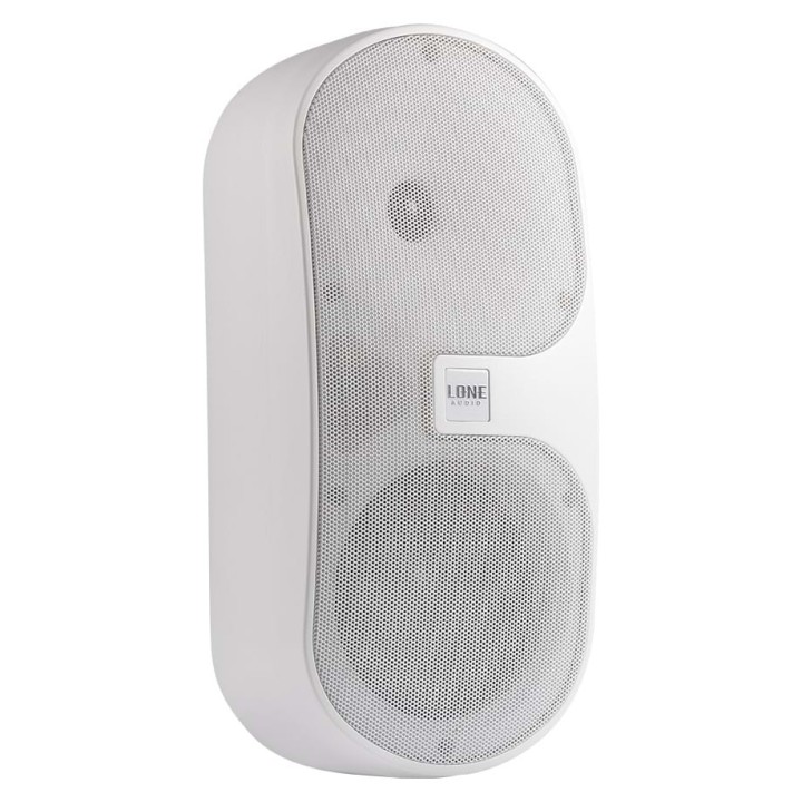 Paire d'enceintes murales blanches 2 voies 80W MAX 8 Ohms -IP55 Rondson