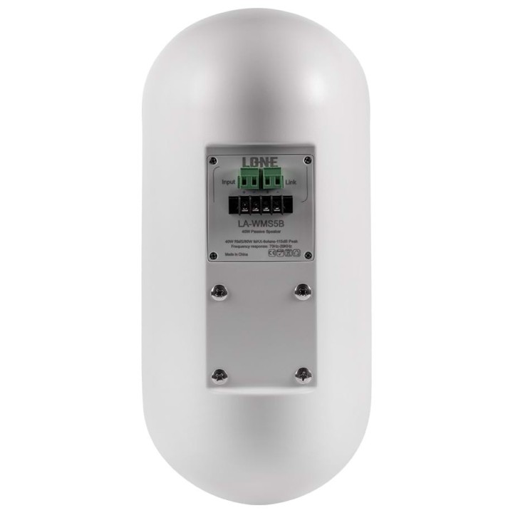 Paire d'enceintes murales blanches 2 voies 80W MAX 8 Ohms -IP55 Rondson