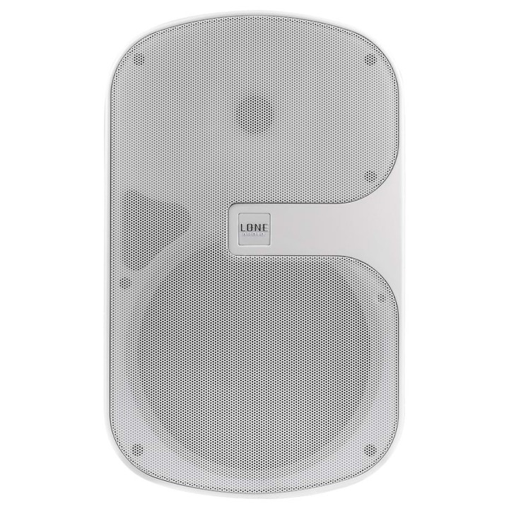 Paire d'enceintes murales blanches 2 voies 120W MAX 8 Ohms- IP55 Rondson