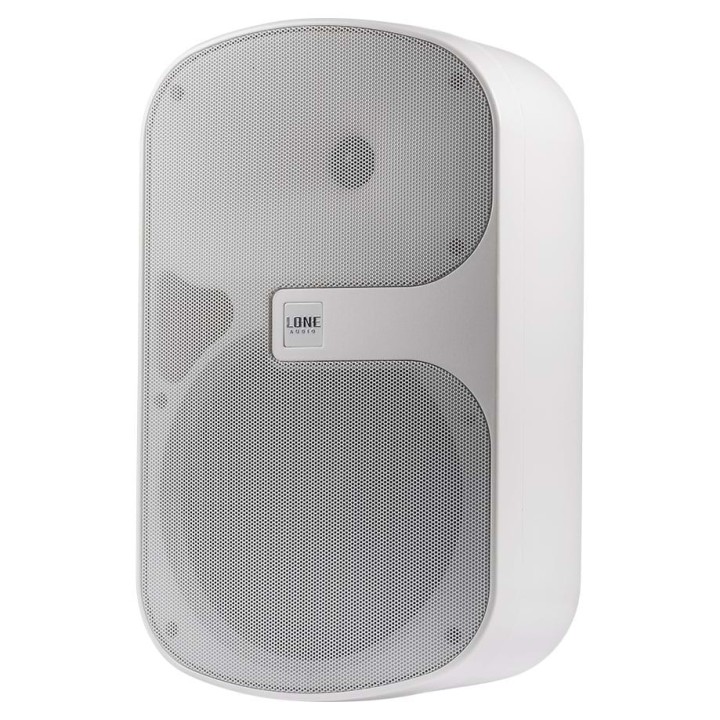 Paire d'enceintes murales blanches 2 voies 120W MAX 8 Ohms- IP55 Rondson