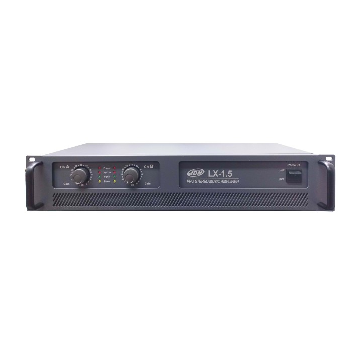 Ampli stéréo professionnel - 2 x 270 W/8 ohms - 230V - 19'' 2U Rondson
