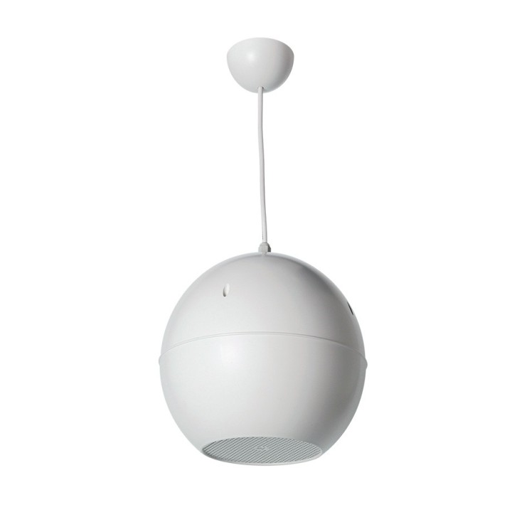 Enceinte sphérique Blanche - 10/5/2.5 W en 100V Rondson