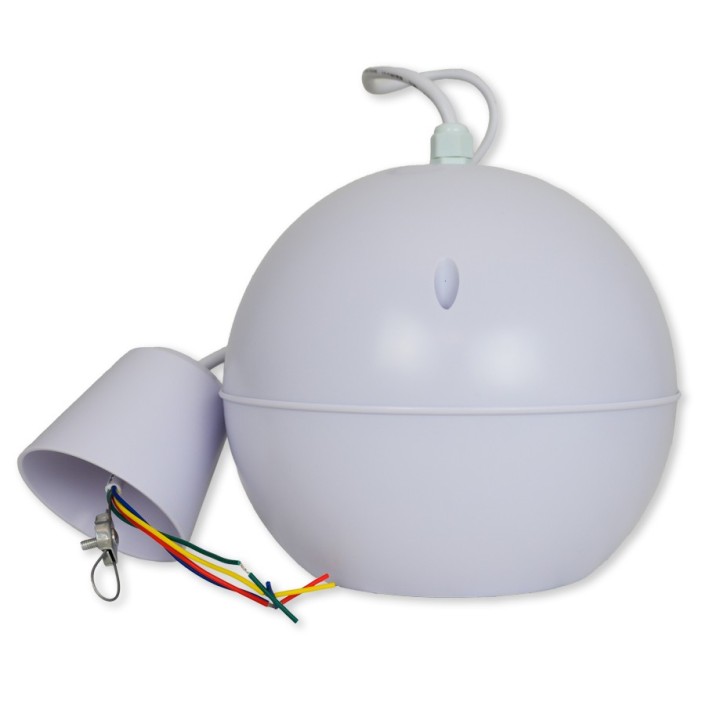 Enceinte sphérique Blanche - 10/5/2.5 W en 100V Rondson