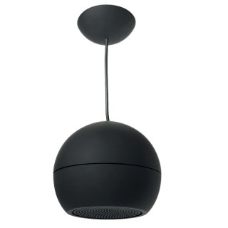 Enceinte sphérique noire - 30/15/7.5 W en 100V Rondson