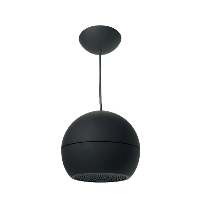 Enceinte sphérique noire - 30/15/7.5 W en 100V Rondson