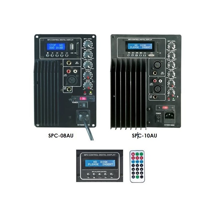 Enceinte amplifiée 2 voies bass-réflex, 80W RMS +USB/TC - 110V/230V Rondson