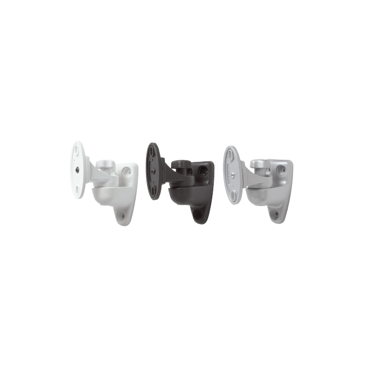 Paire de supports universels noirs en nylon, orientables tous sens Rondson