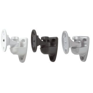 Paire de supports universels argent en nylon, orientables tous sens Rondson