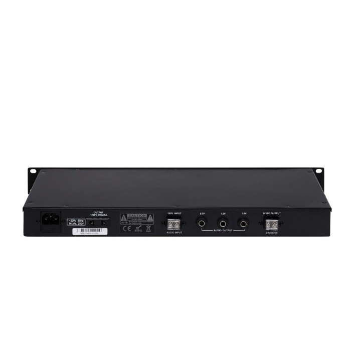 Convertisseur ligne 100V en auxiliaire 0 dB - 220V/24V - 19p 1U Rondson