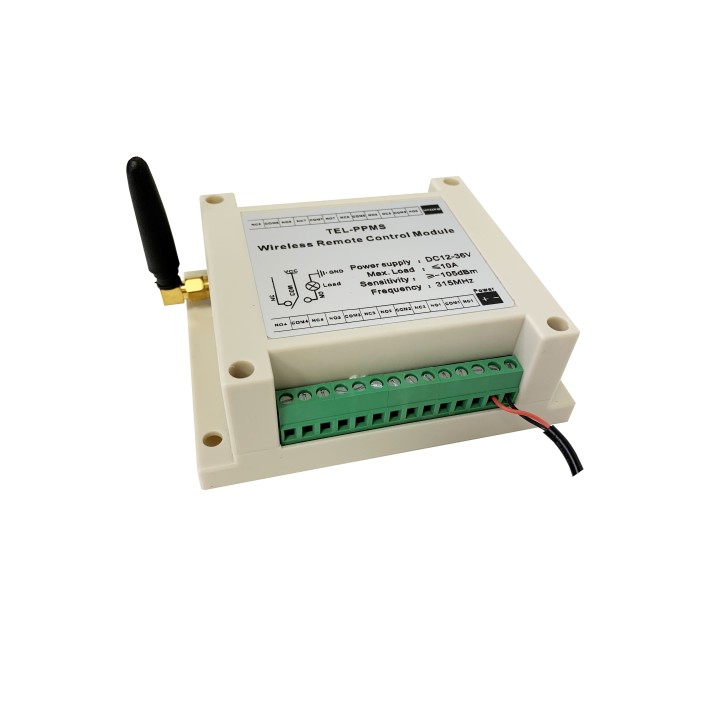 Module controle à distance avec telecommande, 8 commandes, 12 V, alim Rondson