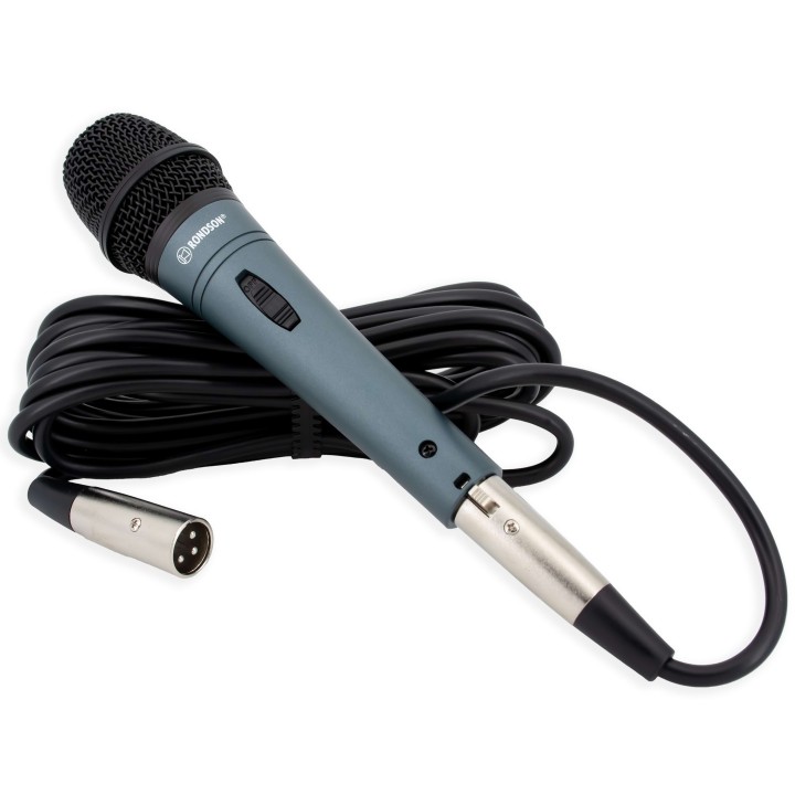 Micro à main - Interrupteur - XLR femelle/XLR M (sym.) Rondson