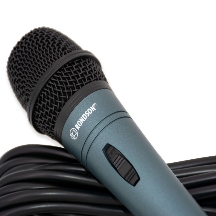 Micro à main - Interrupteur - XLR femelle/XLR M (sym.) Rondson