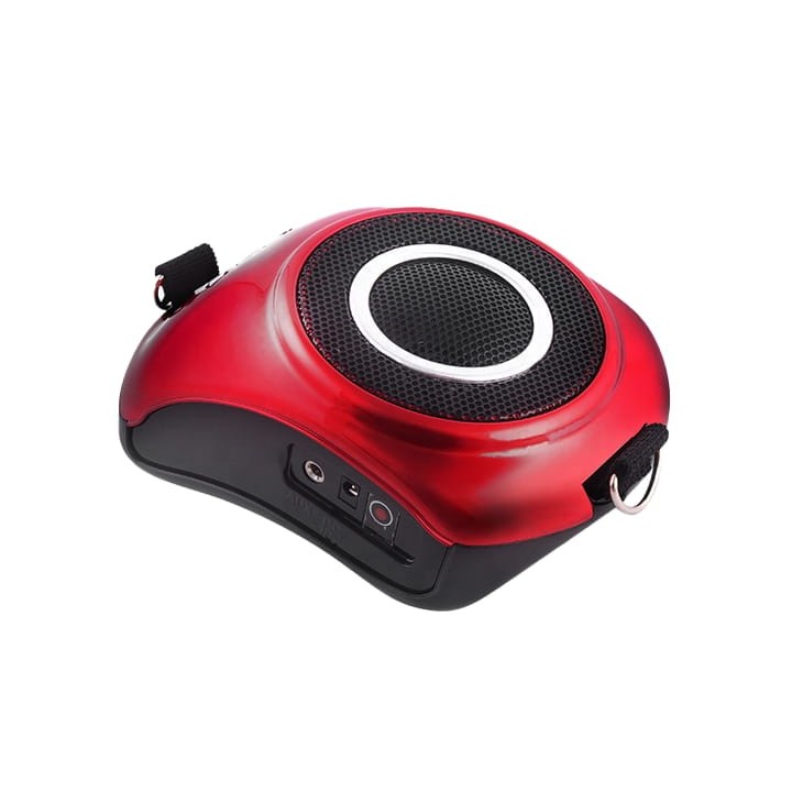 Amplificateur de voix rouge 20W av lecteur USB/SD et micro serre-tête Rondson